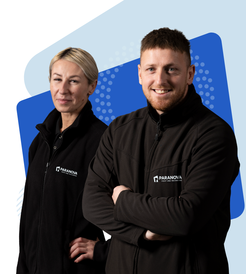 Two Paranova employees smiling